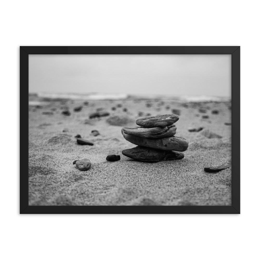 Beach Stones | Framed print