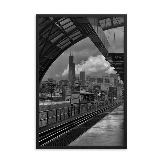 Chicago "L" Platform | Framed print