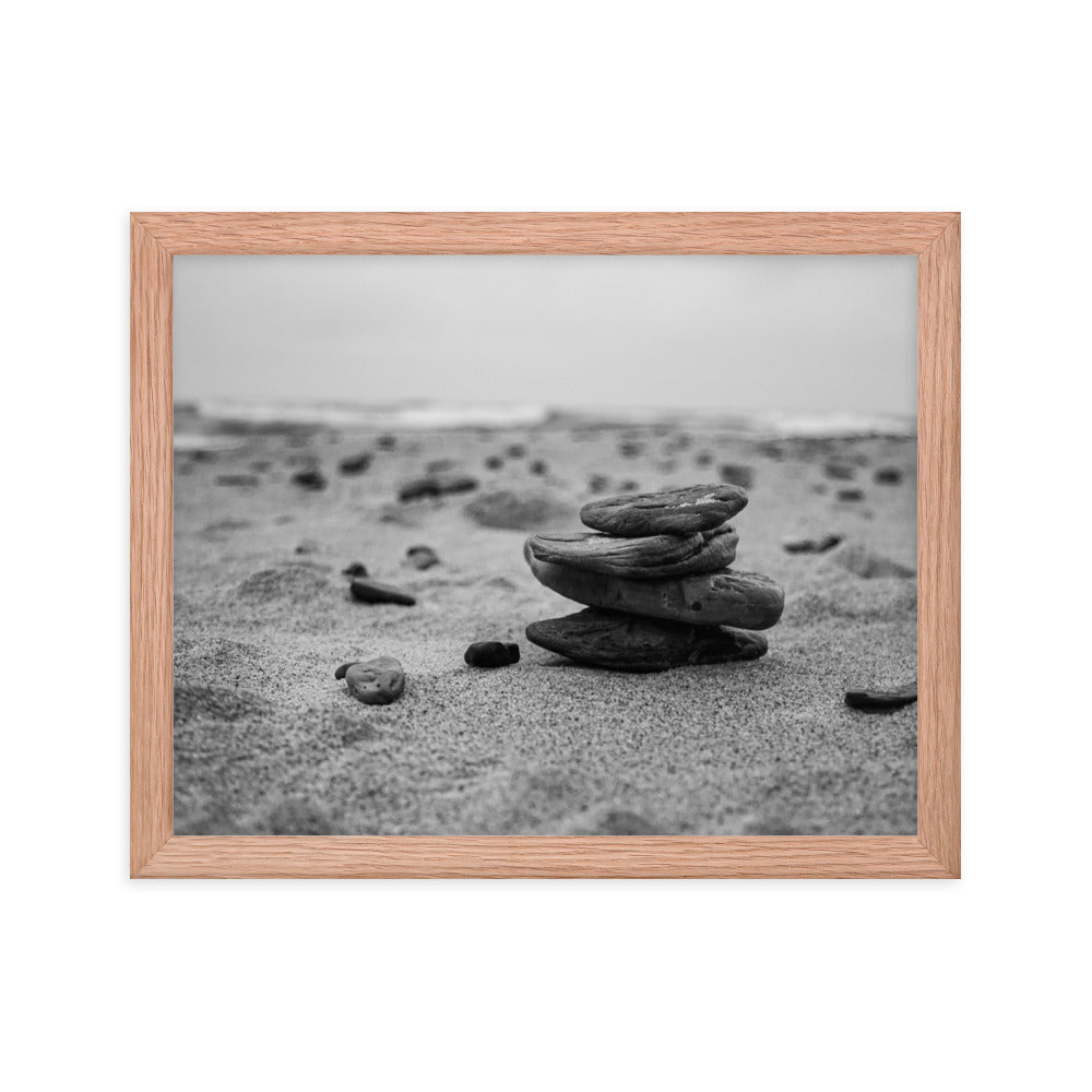 Beach Stones | Framed print