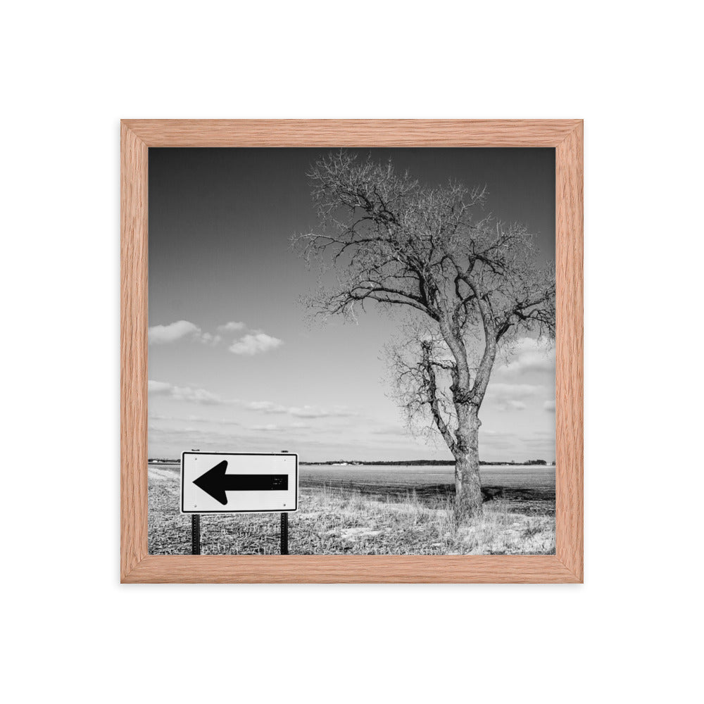 This Direction | Framed print