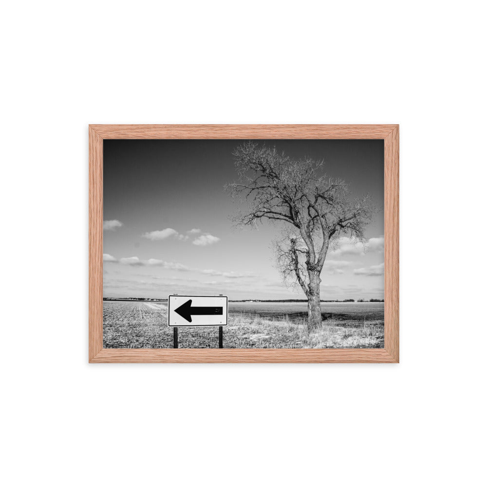 This Direction | Framed print