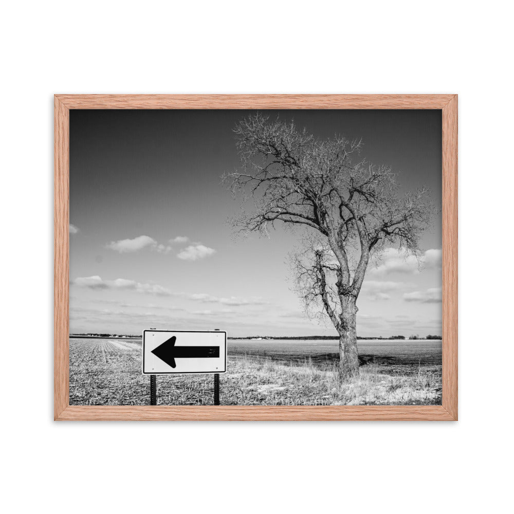 This Direction | Framed print