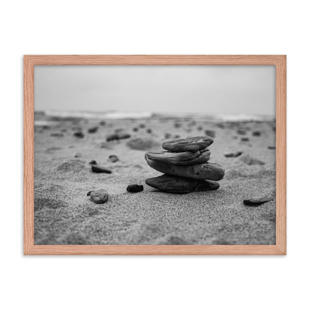 Beach Stones | Framed print