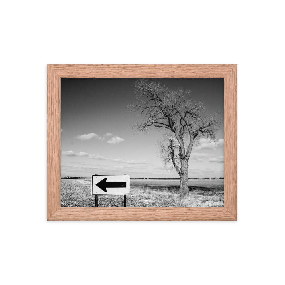 This Direction | Framed print