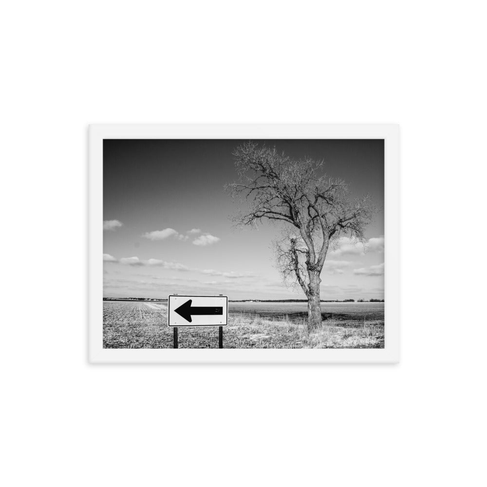 This Direction | Framed print