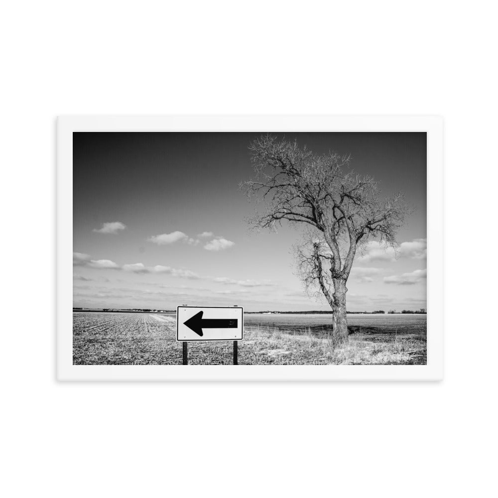 This Direction | Framed print