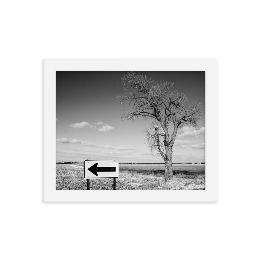 This Direction | Framed print